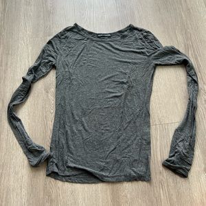 Brandy Melville Gray Long Sleeve with thumb holes